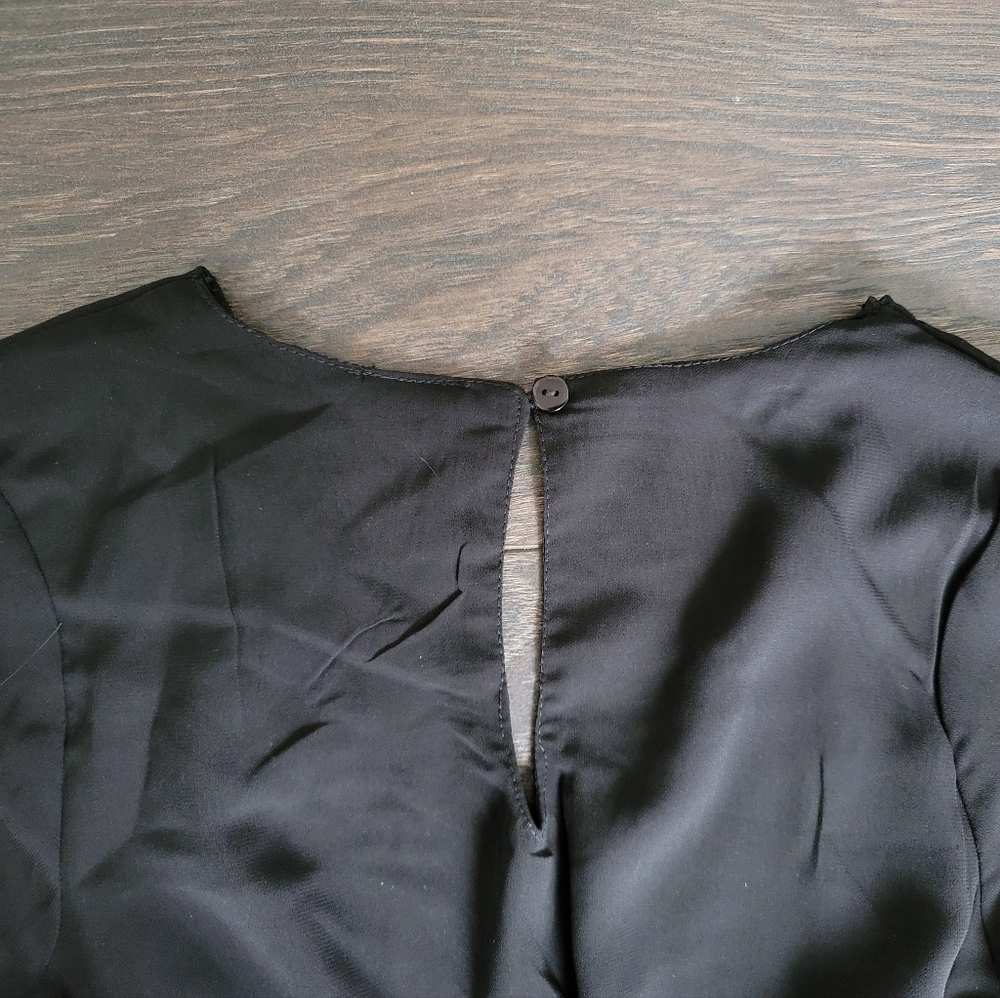 NWOT Flowy Black Dress - Picture 8 of 9